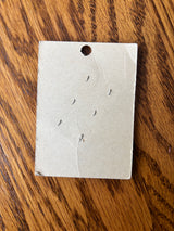 1940’s Lucky Day Pearl Buttons - Opaque - Set of 6 - 1/2" -  on card