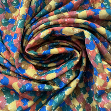 1970’s Abstract Swirl Printed Qiana Double Knit Fabric - Multiple colors available - BTY