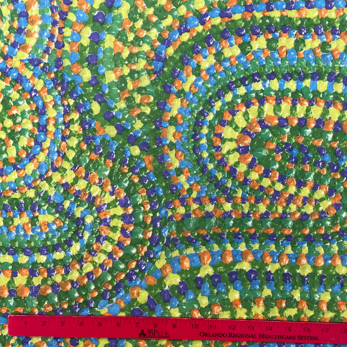 1970’s Abstract Swirl Printed Qiana Double Knit Fabric - Multiple colors available - BTY (F11)
