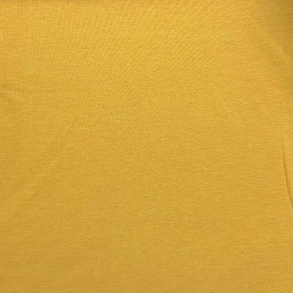 1970's Mustard Yellow Polyester Sweater Knit Fabric (E2) - BTY