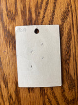 1940’s Lucky Day Pearl Buttons - Opaque - Set of 4 - 5/8" -  on card (50AB)