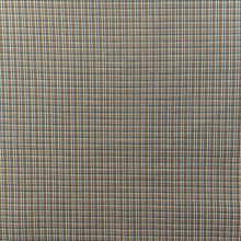 1970’s Blue and Brown Plaid Fabric - Cotton - BTY
