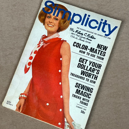 1969 Simplicity SUMMER Pattern Home Catalog - original magazine