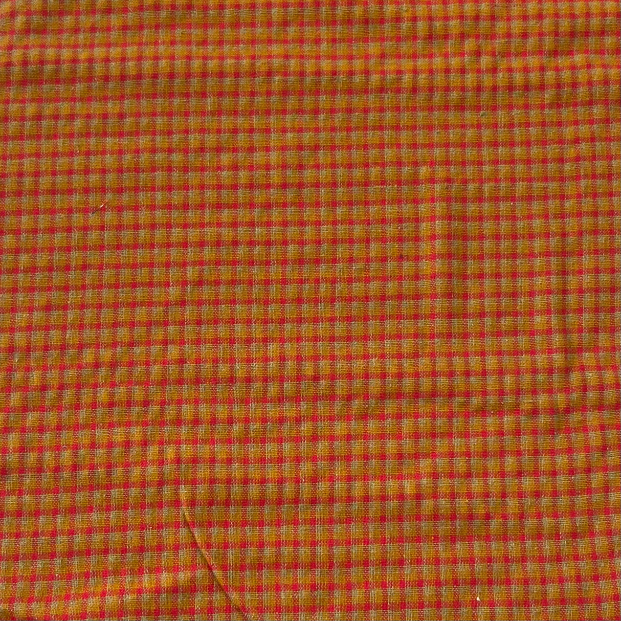 1970’s Red, Orange and Blue Homespun Plaid by Wamsutta - BTY