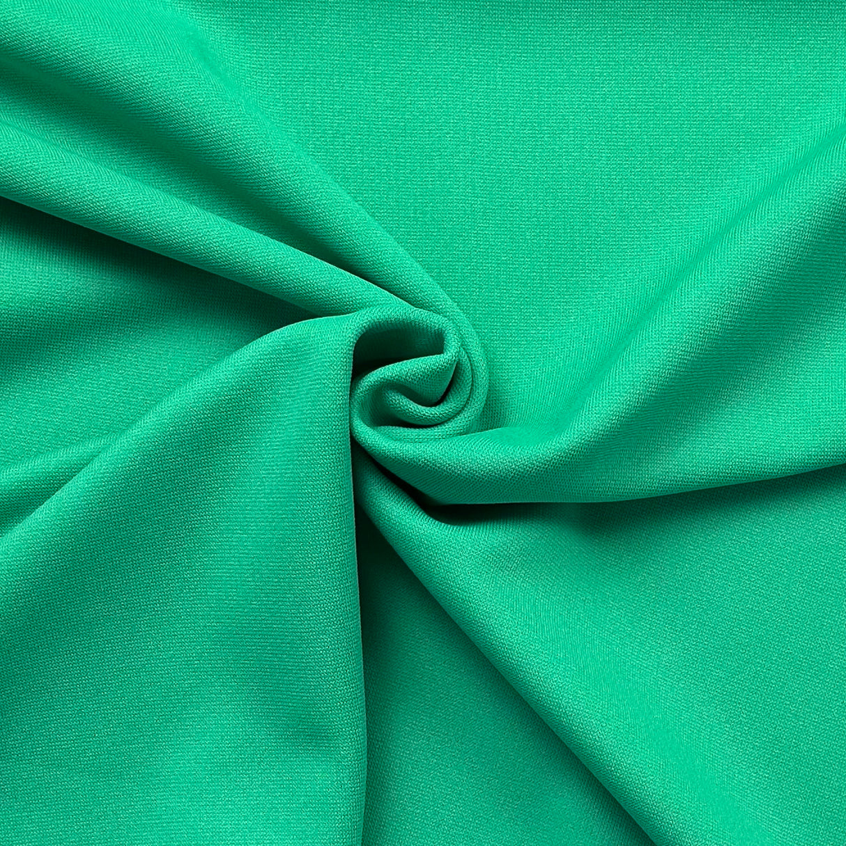 1970's Bright Frog Green Polyester Double Knit Fabric (F5) - BTY