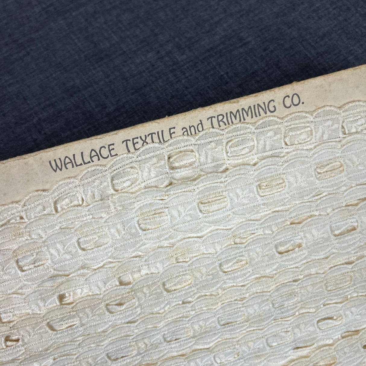 1970’s White color Insertion Lace - Cotton - BTY (TR25)