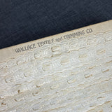 1970’s White color Insertion Lace - Cotton - BTY (TR25)