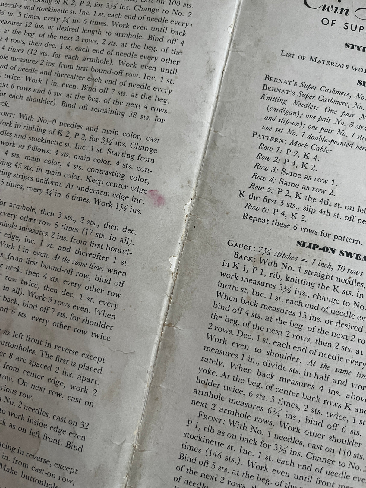 1940's Handicrafter Knits Booklet - Original Paper Copy - Vol. 7, No. 3