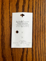 1980’s La Mode Pink Carved Plastic Buttons - Set of 5 - 1/2" - on card