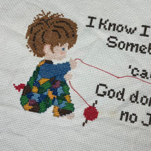 1970’s I Know I’m Somebody Completed Cross stitch