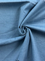 1970’s Medium Blue Wash Cotton Denim Fabric (P265)