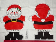 1970’s Santa Claus cut and sew panel fabric - Cotton Blend