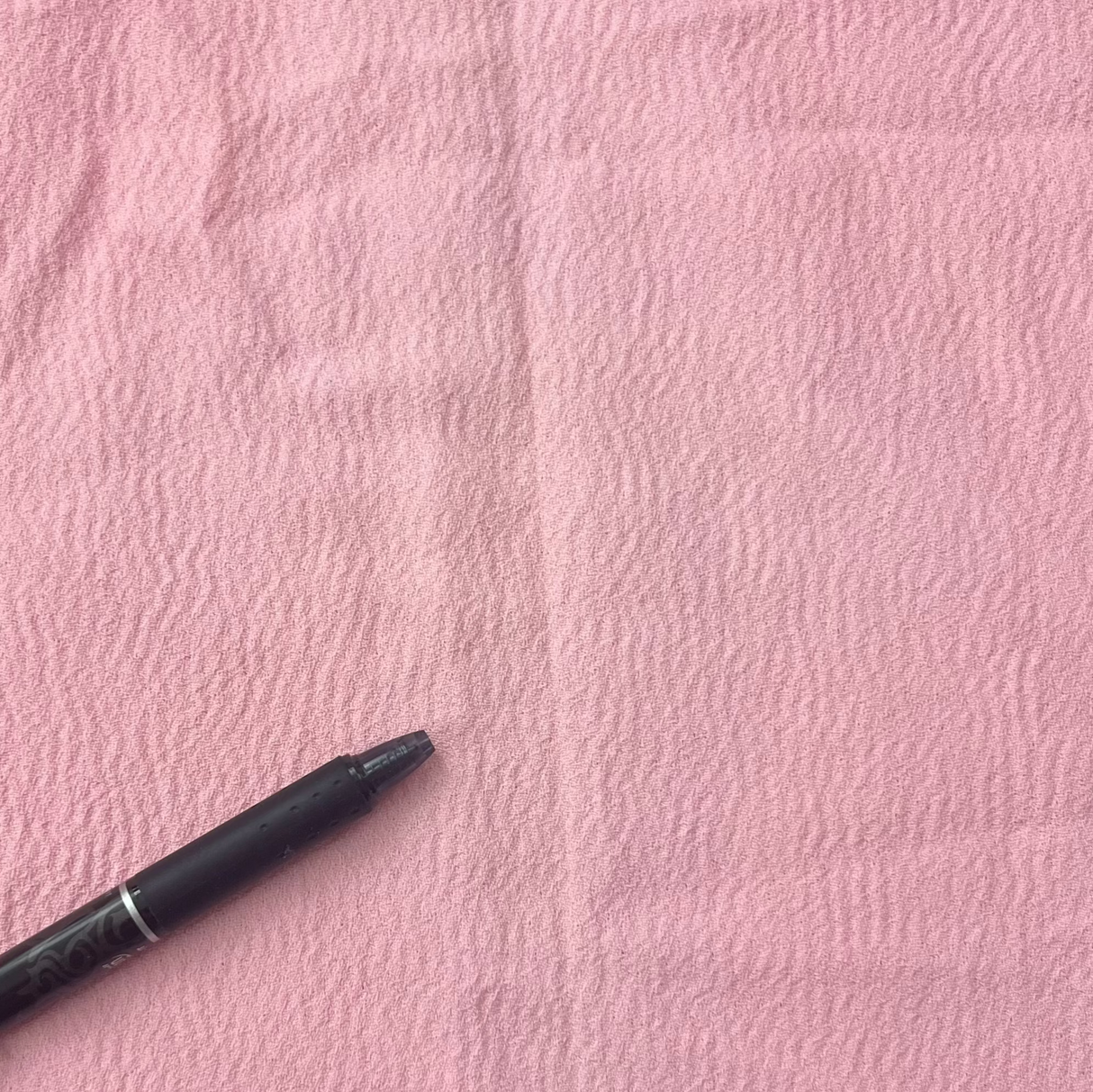 1970's Pink Plisse Polyester Fabric (P35)