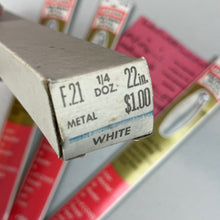 22” Metal Zipper - 1970’s - J. & P. Coats - Multiple colors available