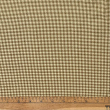 1970’s Mustard Yellow and Brown Small Houndstooth Fabric - BTY