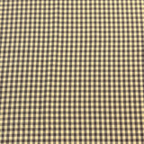 1970’s Brown and Light Yellow Gingham Fabric - Cotton - BTY