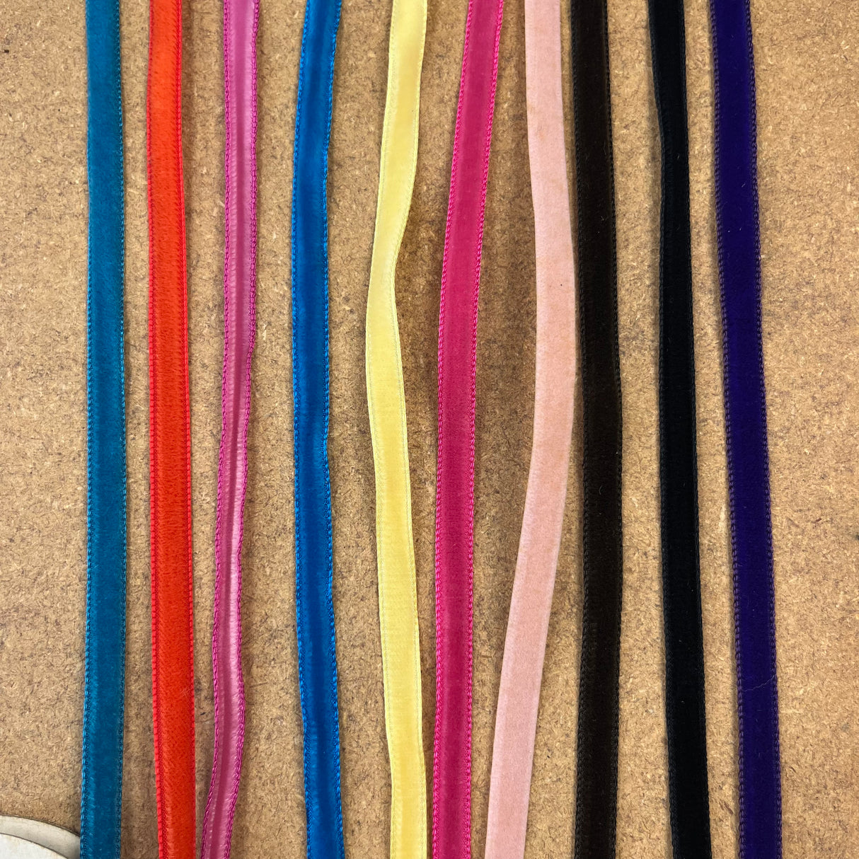 1970’s New Le Roi Velvet Ribbon - 1/4" - Multiple colors available - BTY