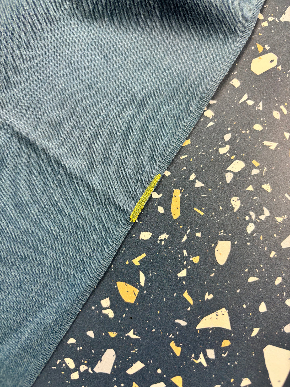 1970’s Medium Blue Wash Cotton Denim Fabric (P265)