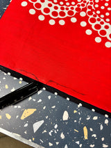 1980’s Red and Blue Bow Border Print Fabric (P266)