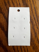 1980’s Streamline Peach/Orange Matte Plastic Buttons - Set of 6 - 5/8” - on card