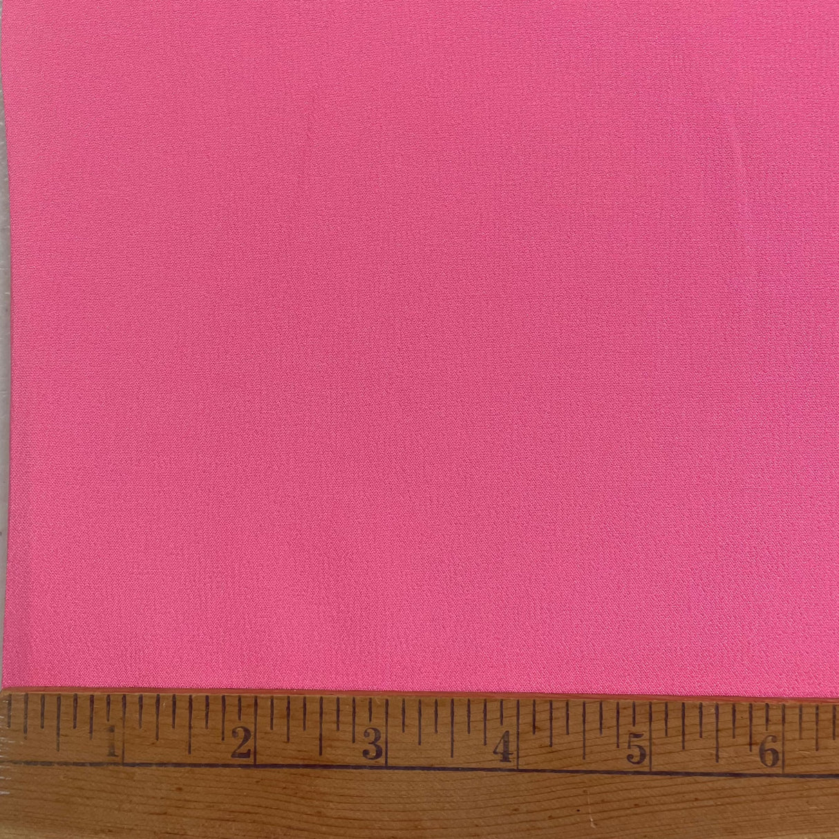 1970’s Burlington Klopman "Polyworld" Bright Pink Solid Textured Polyester Fabric - BTY (S16)