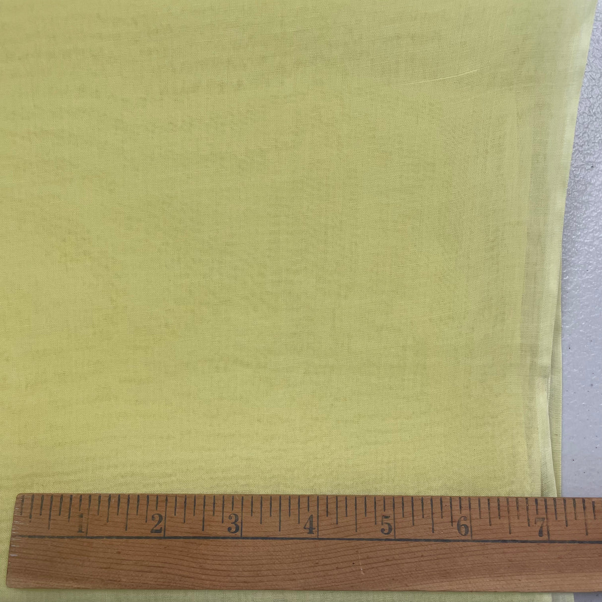 1970’s Yellow Sheer Organza Fabric - Polyester