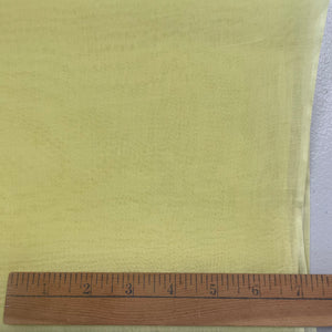 1970’s Yellow Sheer Organza Fabric - Polyester