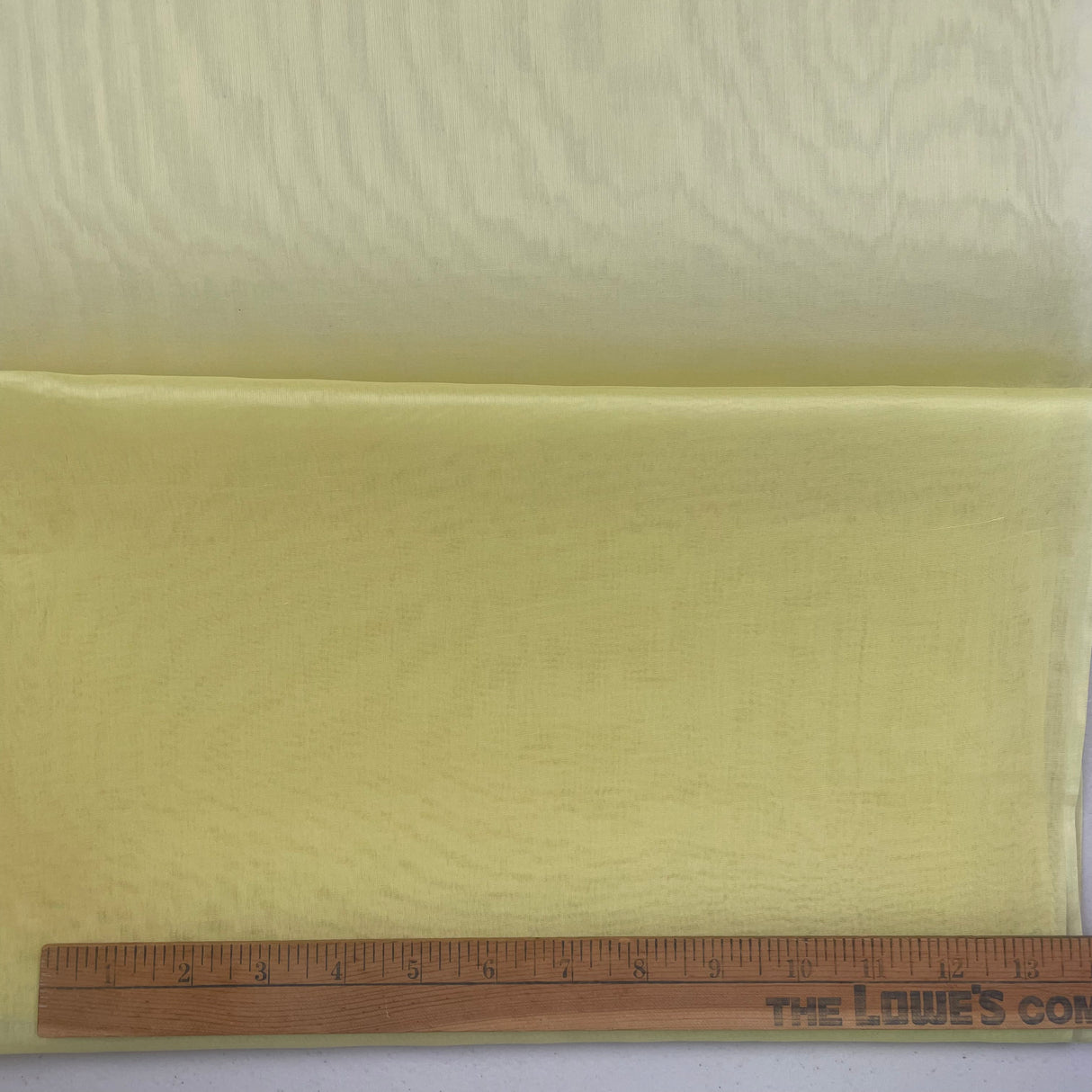 1970’s Yellow Sheer Organza Fabric - Polyester