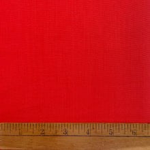 1960’s Bright Scarlet Red Fabric - Polyester and Combed Cotton - Greenwood - BTY