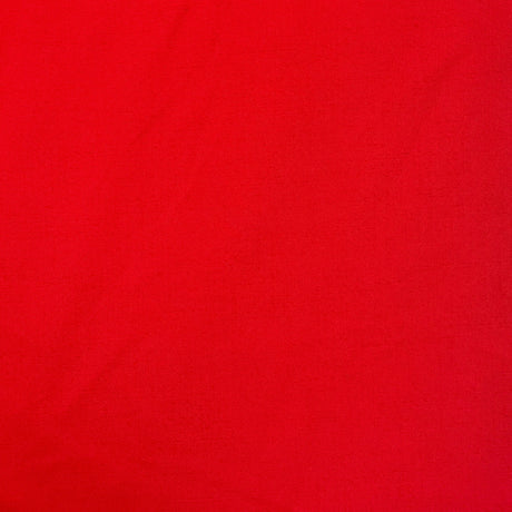 1970’s Bright Red Slubby Fabric - Polyester - BTY