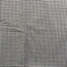 1960’s Brown and White Gingham Fabric - Cotton