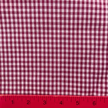 1960’s Red and Pink Gingham Fabric - Cotton blend
