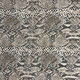 1970’s Brown Snakeskin Print Polyester Chiffon Fabric - BTY