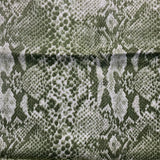 1970’s Green Snakeskin Print Polyester Fabric