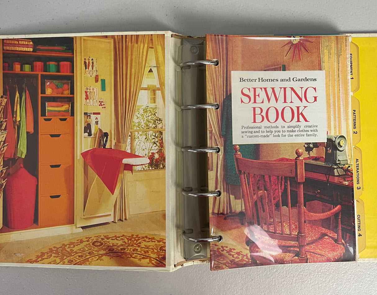 1970’s Better Homes and Gardens Sewing Book - Hard cover 5 Ring Binder