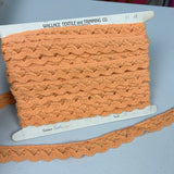 1970’s Peach Wavy Wool Trim - BTY