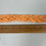 1970’s Peach Wavy Wool Trim - BTY