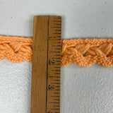 1970’s Peach Wavy Wool Trim - BTY