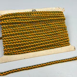 1970’s Avocado/Yellow Braided Trim - BTY