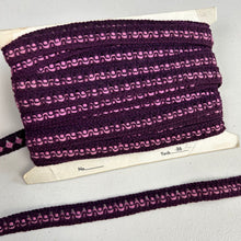 1970’s Purple Wavy Wool Trim - BTY
