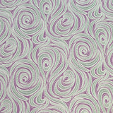 1970’s Purple/Grey Swirls Polyester Double Knit Fabric - 1yd+