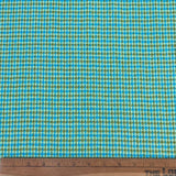 1970’s Mint/Blue/Brown Houndstooth Bonded Fabric - BTY (J16)