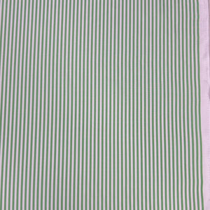 1970’s Green and White Stripe Fabric - BTY