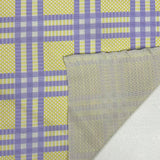 1970’s Yellow and Purple Polyester Double Knit Fabric  - BTY