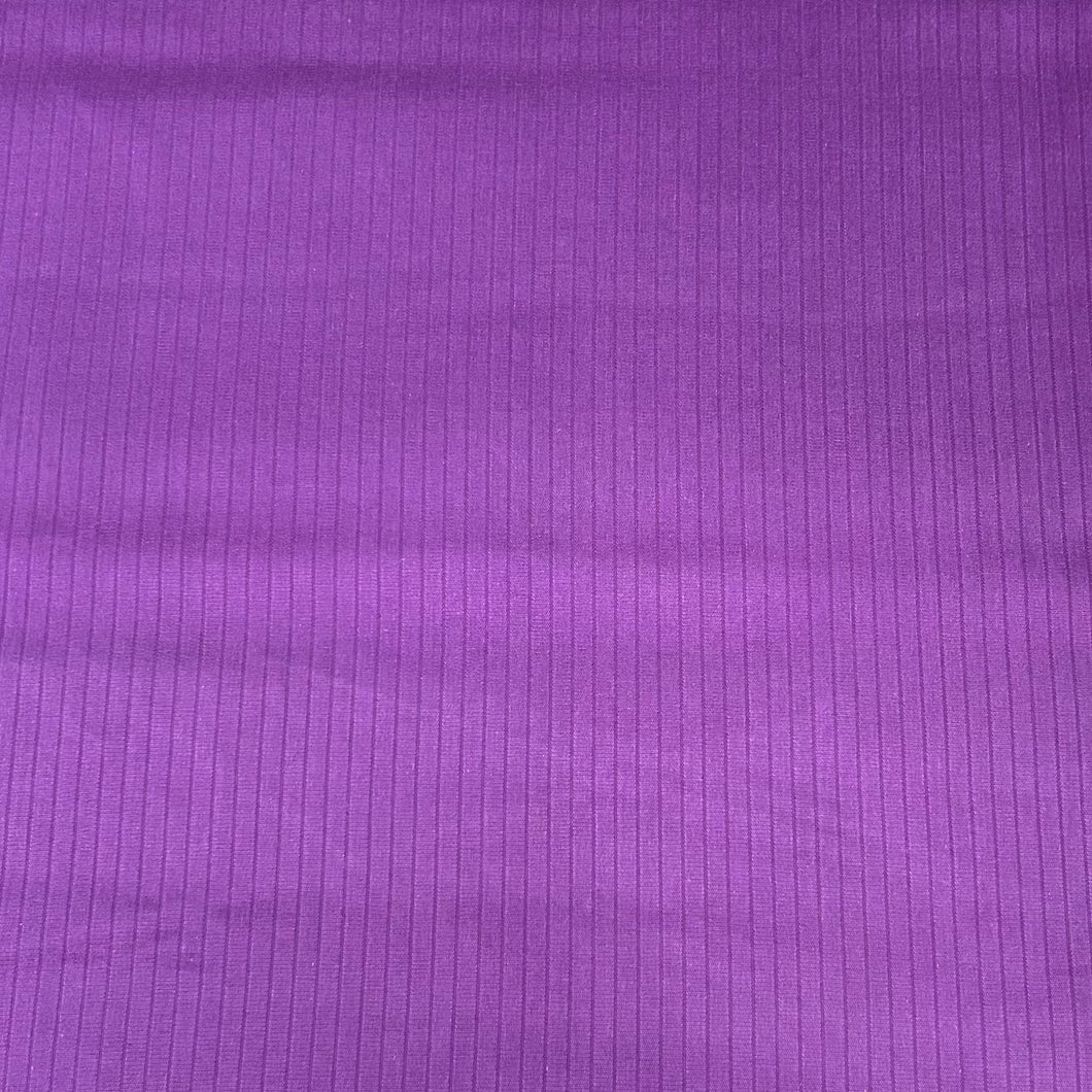 1970’s Wamsutta Deep Purple Striped “Stockade” Fabric BTY Backroom