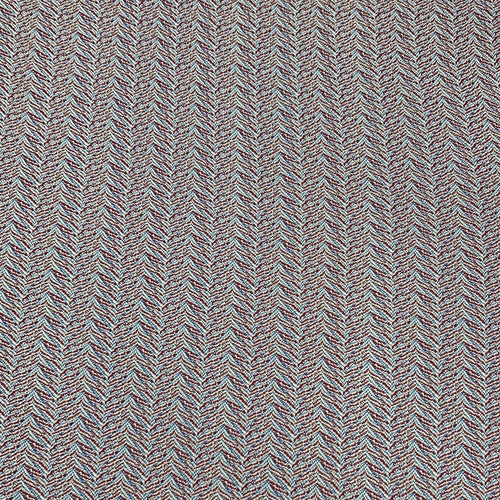 1970’s Red and Blue Zig Zag Polyester Double Knit Fabric - BTY