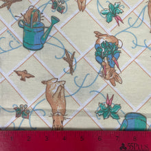 1990's Beatrix Potter Novelty Print Flannel Cotton Blend Fabric