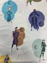 Modern Eternals Novelty Print Cotton Blend Fabric - (P228)
