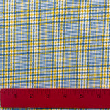 1970's Plaid Dacron "Suraline Fancy" Polyester Nylon Blend Fabric - Multiple colors available - BTY