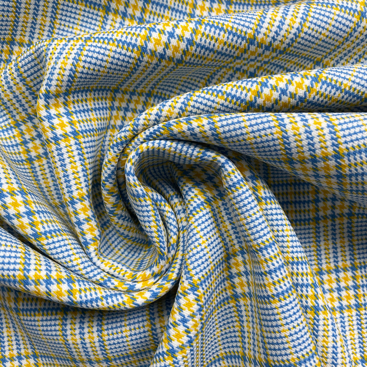 1970's Plaid Dacron "Suraline Fancy" Polyester Nylon Blend Fabric - Multiple colors available - BTY